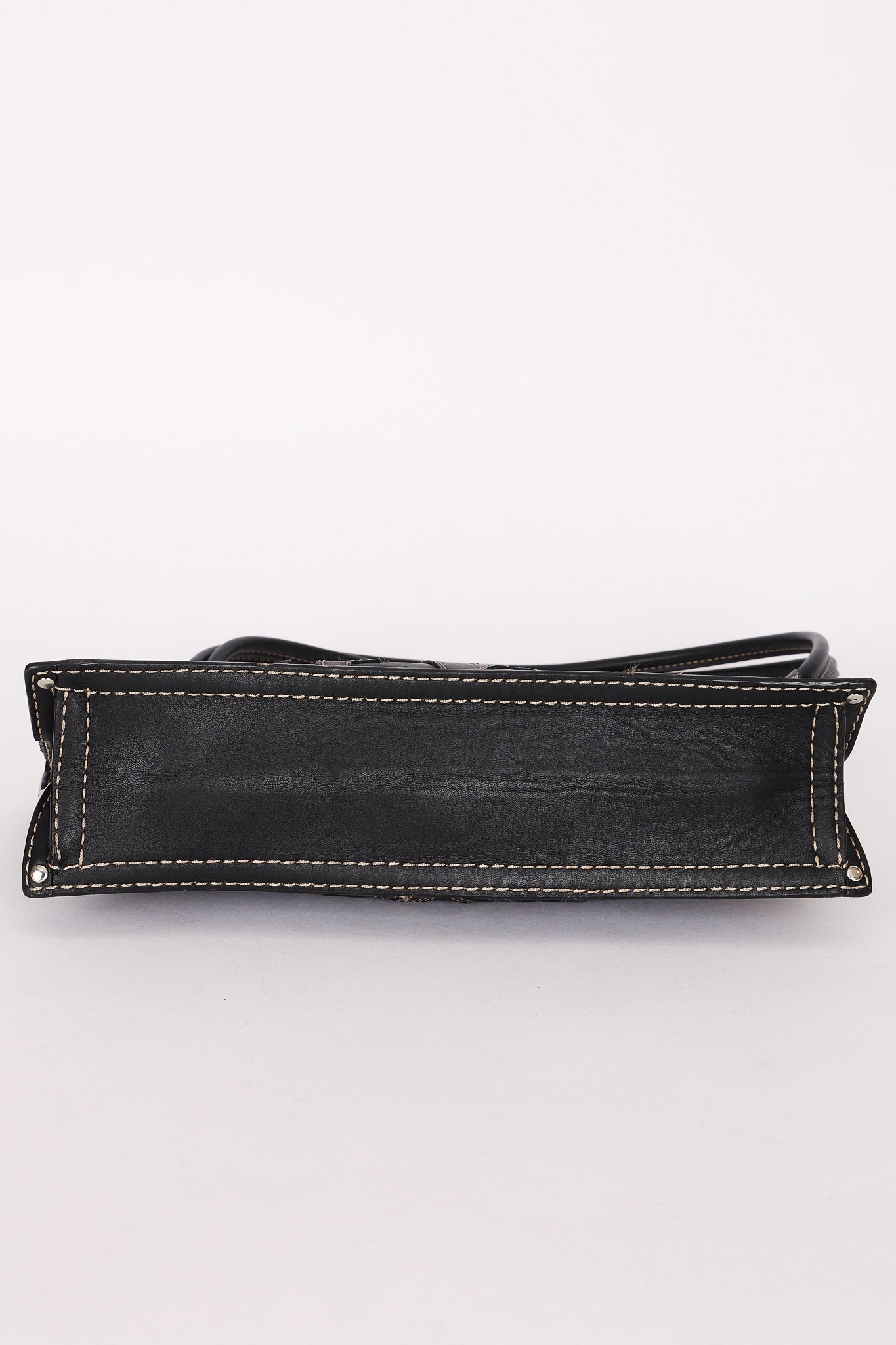 Loewe Double Sided Anagram Stitched Shoulder Bag
