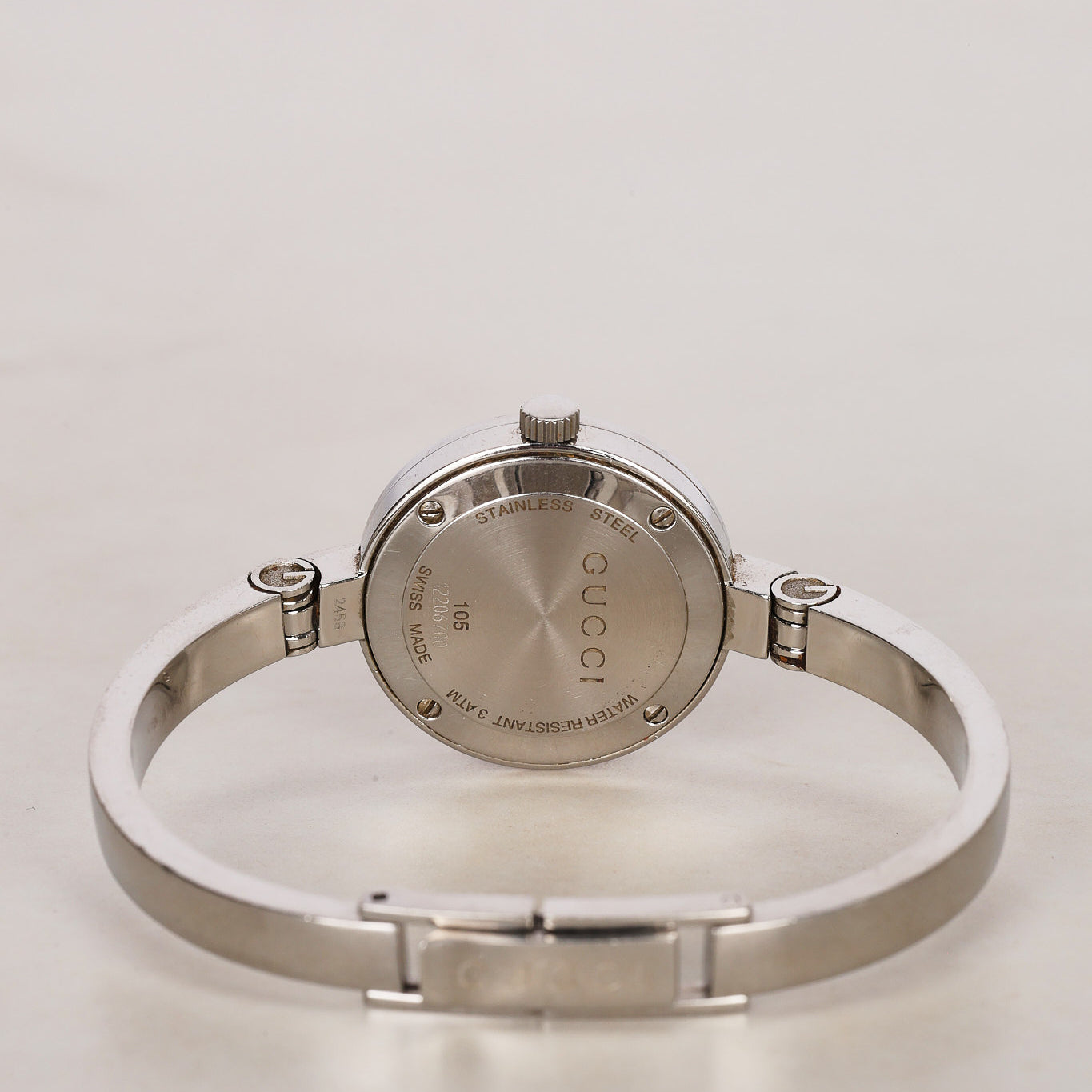 Gucci 105 Stainless Steel and Crystal Watch 26mm