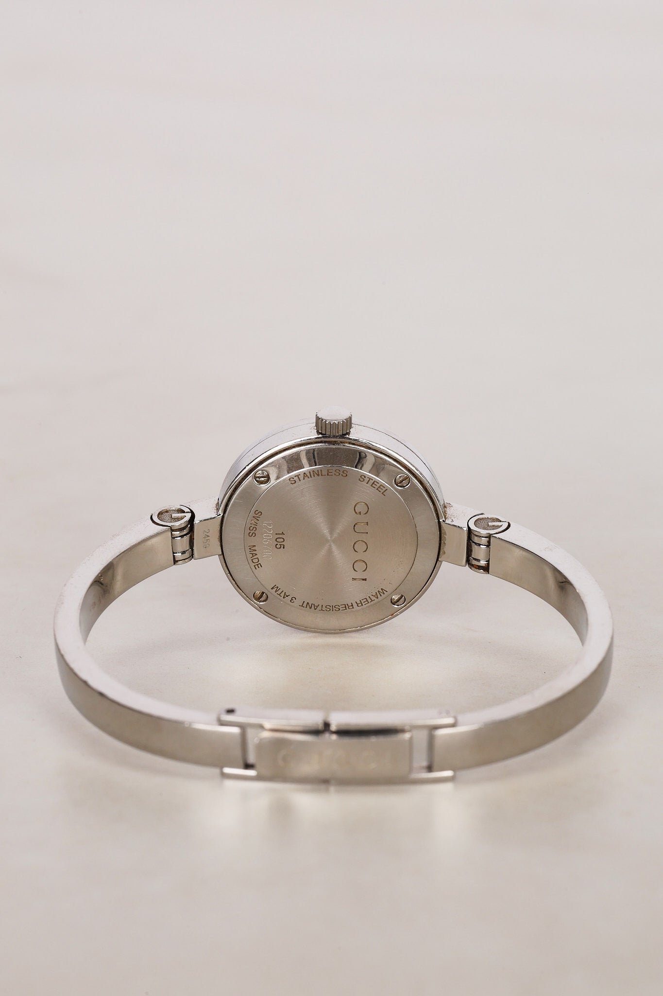 Gucci 105 Stainless Steel and Crystal Watch 26mm