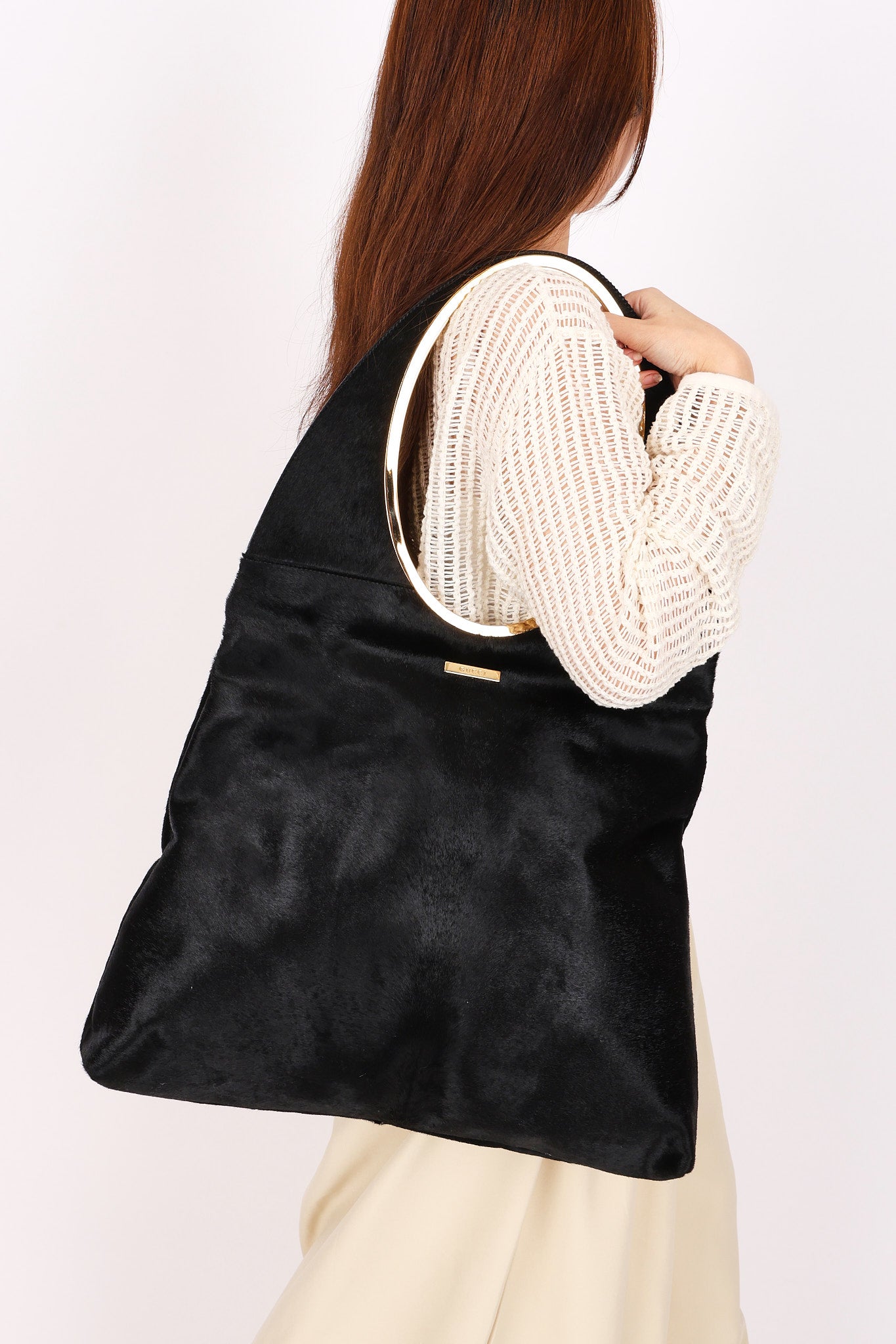 Gucci by Tom Ford Ponyhair Oversized Runway Shoulder Bag