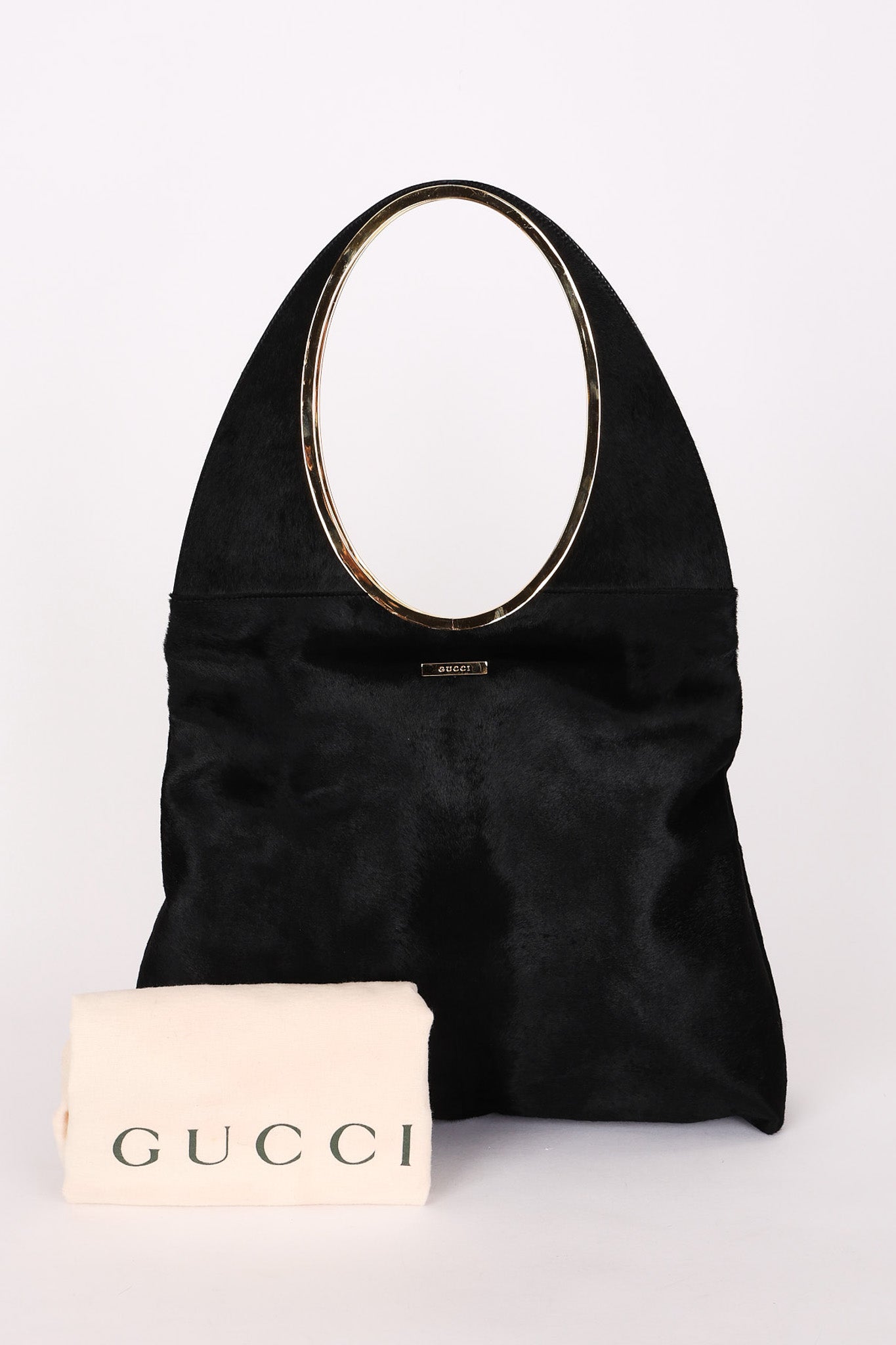 Gucci by Tom Ford Ponyhair Oversized Runway Shoulder Bag