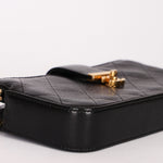 Chanel Double Zip Clutch with Chain Black Calfskin AGHW