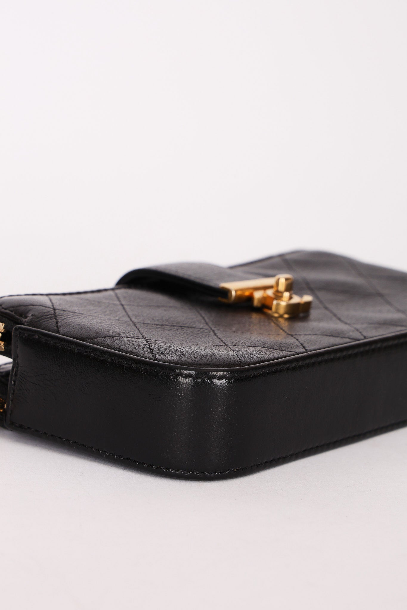 Chanel Double Zip Clutch with Chain Black Calfskin AGHW