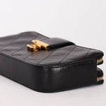 Chanel Double Zip Clutch with Chain Black Calfskin AGHW