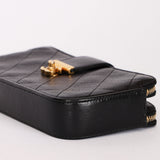 Chanel Double Zip Clutch with Chain Black Calfskin AGHW
