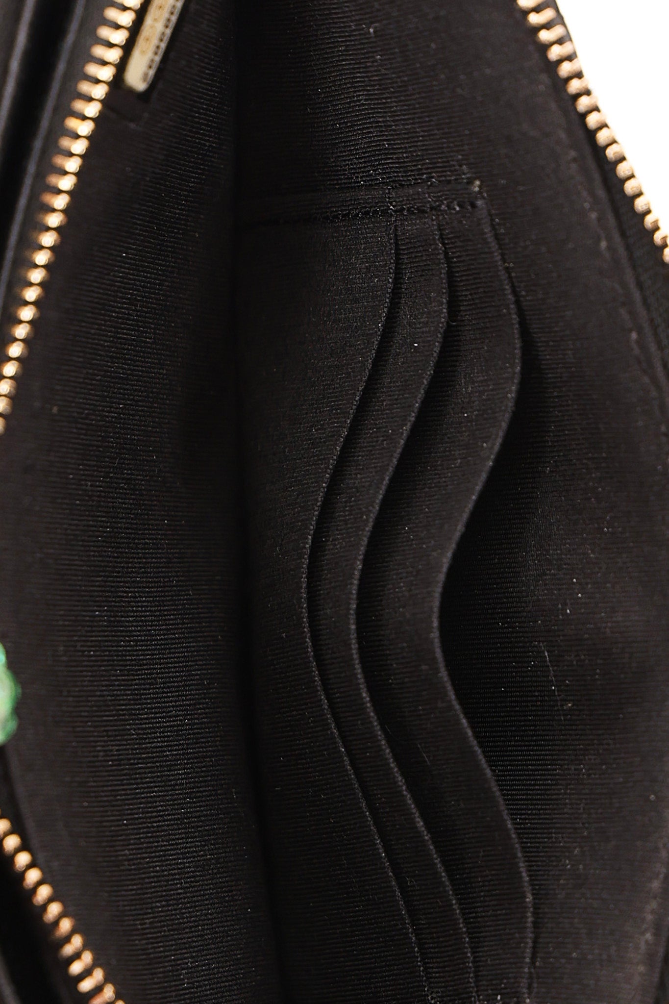 Chanel Double Zip Clutch with Chain Black Calfskin AGHW