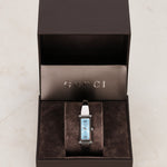Gucci 1500L Stainless Steel Blue Face Watch 12mm