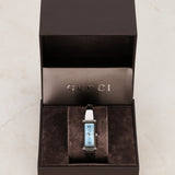 Gucci 1500L Stainless Steel Blue Face Watch 12mm