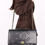 Chanel Maxi CC Timeless Single Flap Black Lambskin 1993 24K GP