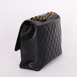 Chanel Maxi CC Timeless Single Flap Black Lambskin 1993 24K GP - Drop 52