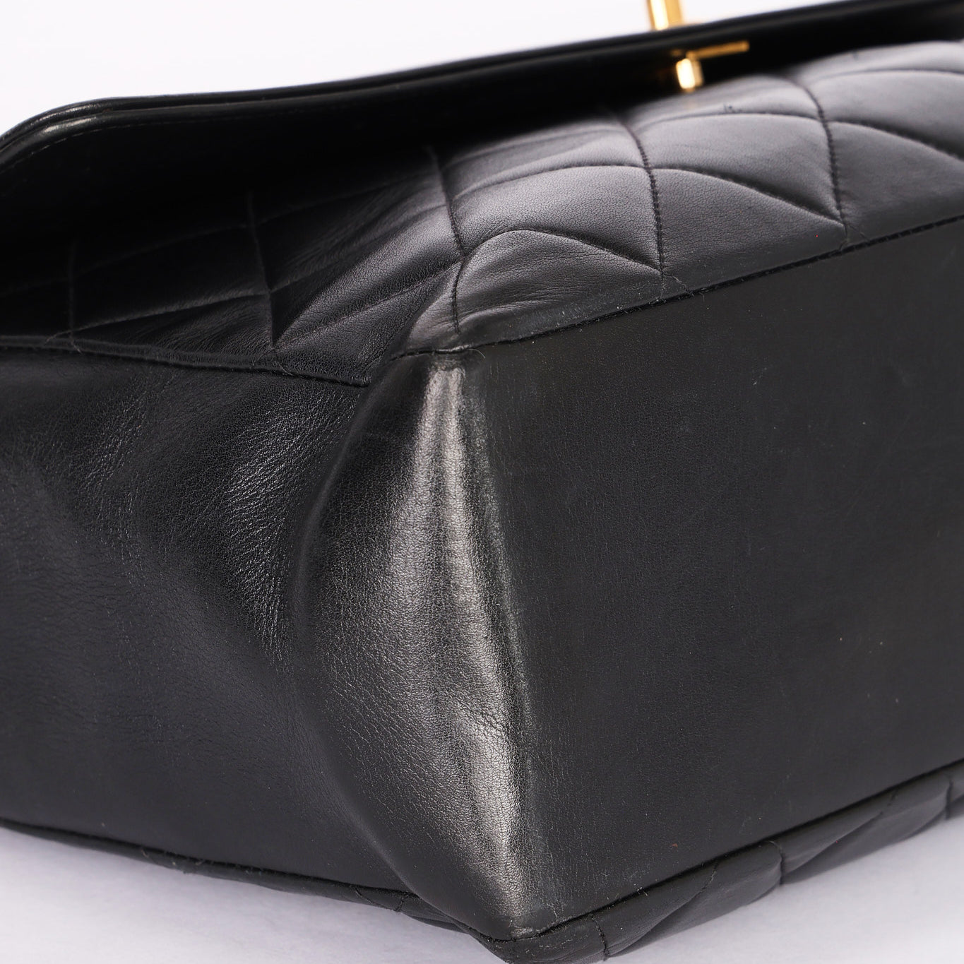 Chanel Maxi CC Timeless Single Flap Black Lambskin 1993 24K GP - Drop 52