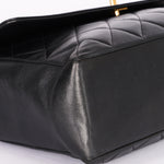Chanel Maxi CC Timeless Single Flap Black Lambskin 1993 24K GP - Drop 52