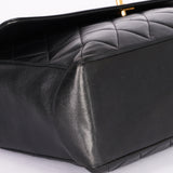 Chanel Maxi CC Timeless Single Flap Black Lambskin 1993 24K GP - Drop 52