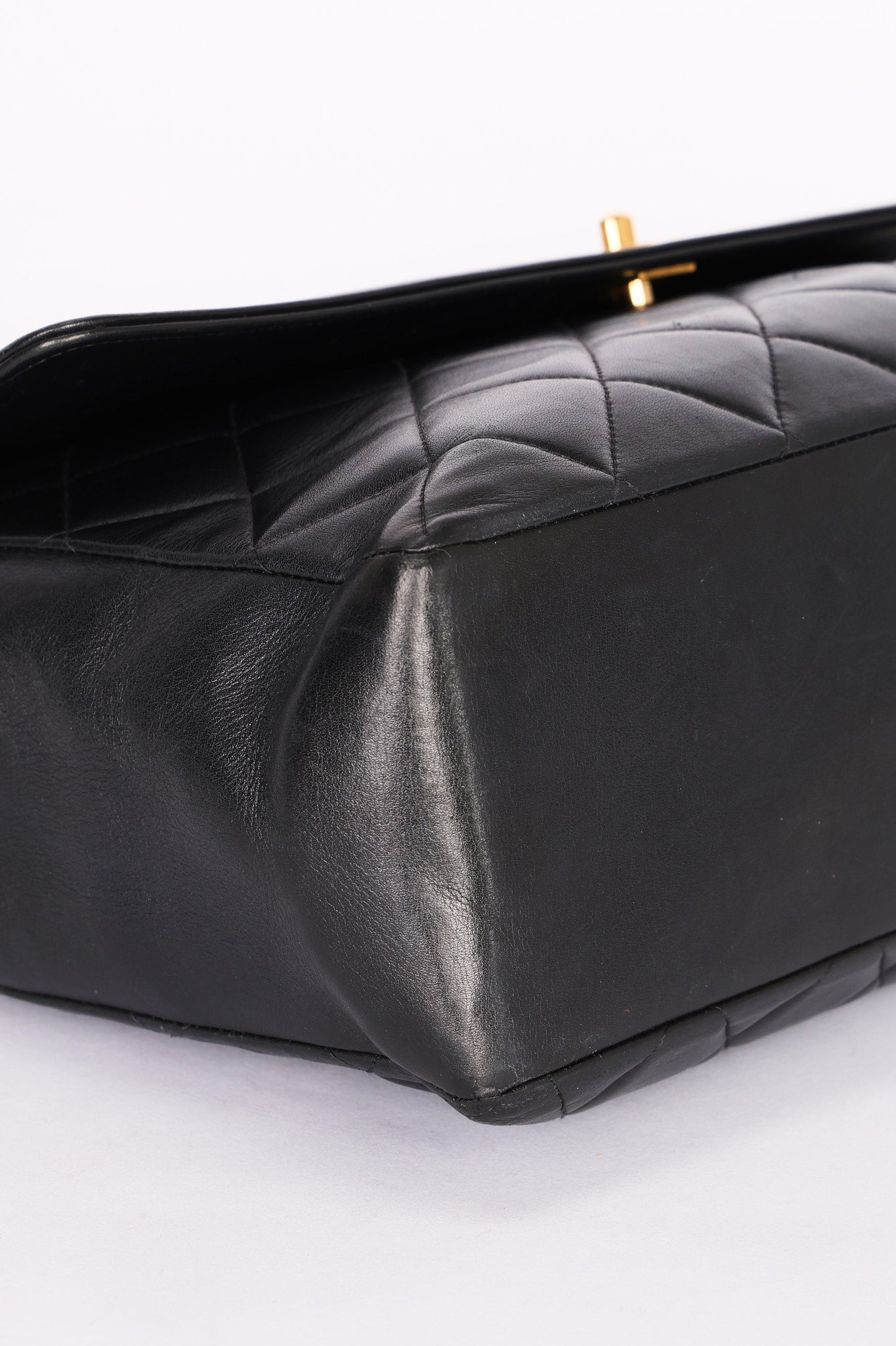 Chanel Maxi CC Timeless Single Flap Black Lambskin 1993 24K GP - Drop 52