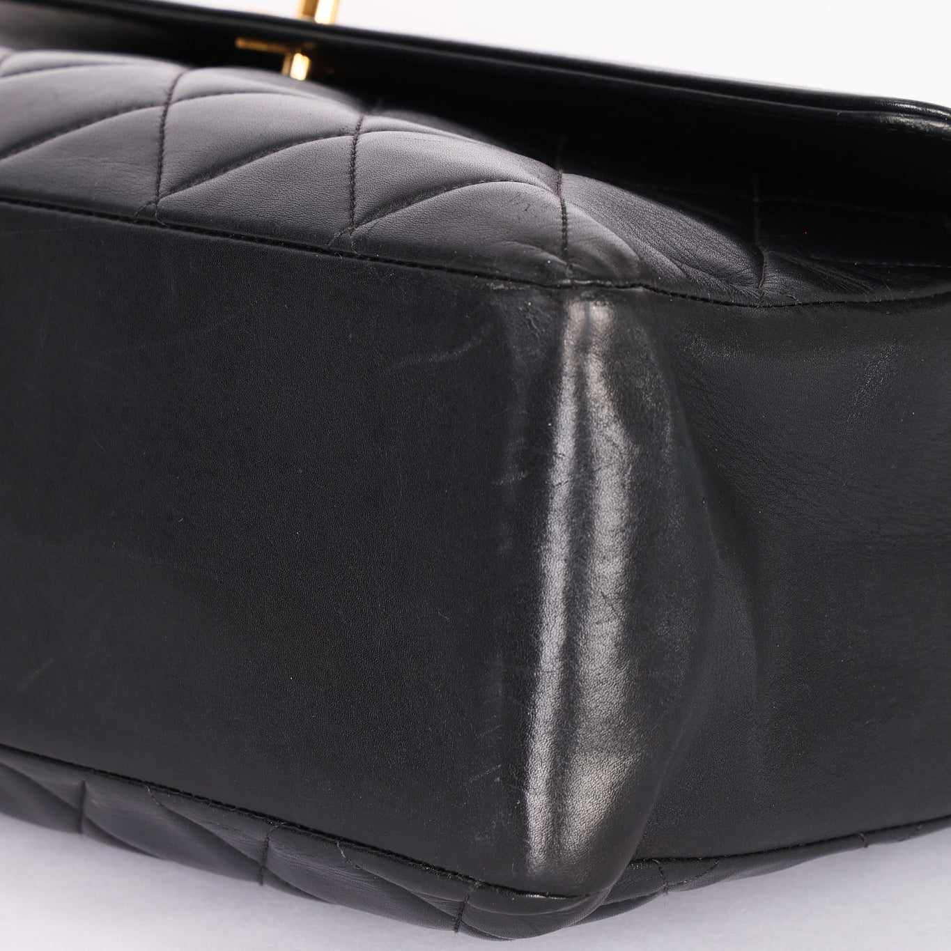 Chanel Maxi CC Timeless Single Flap Black Lambskin 1993 24K GP - Drop 52
