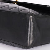 Chanel Maxi CC Timeless Single Flap Black Lambskin 1993 24K GP - Drop 52
