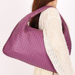 Bottega Veneta Intrecciato Large Hobo Purple