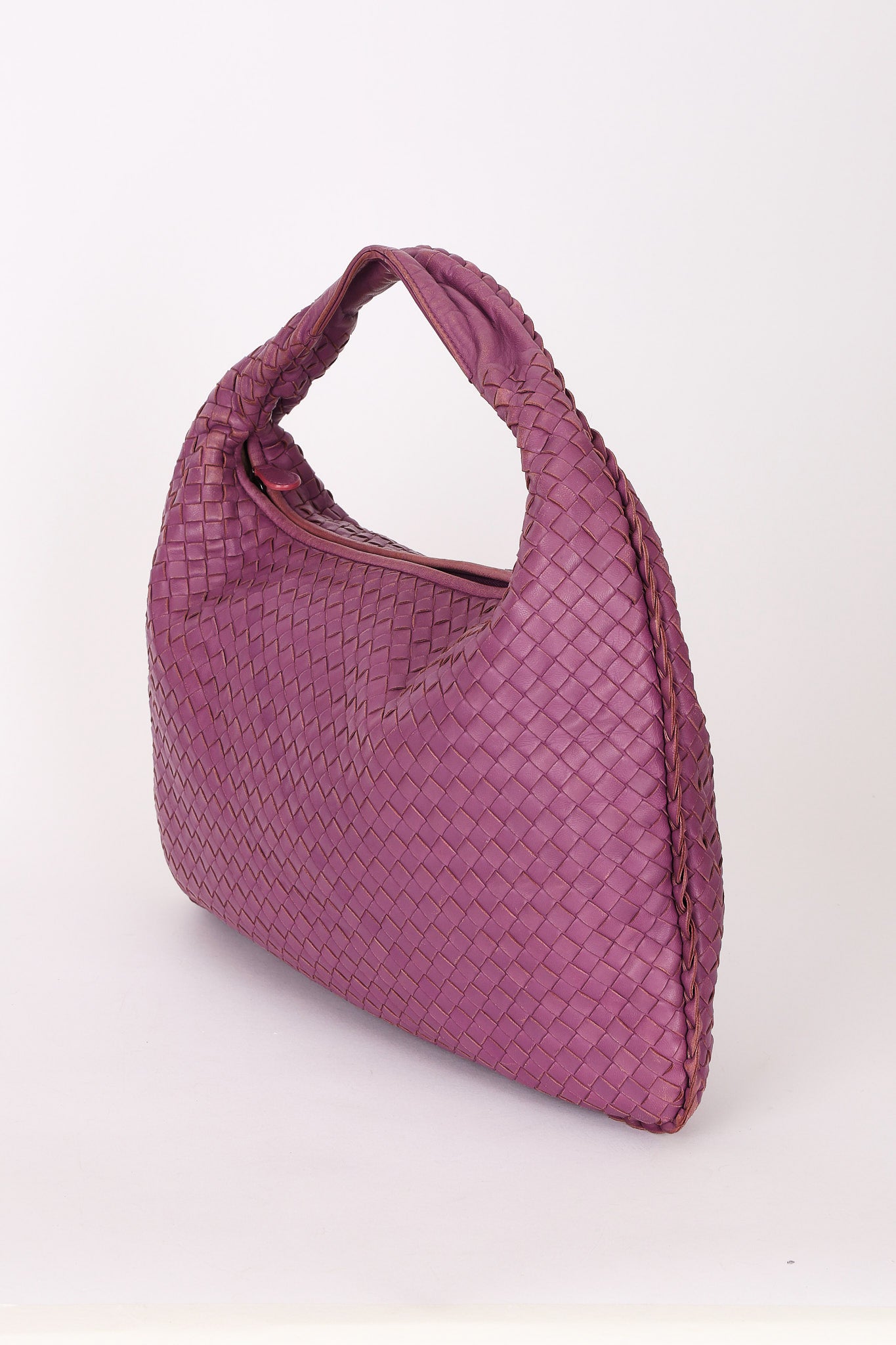 Bottega Veneta Intrecciato Large Hobo Purple