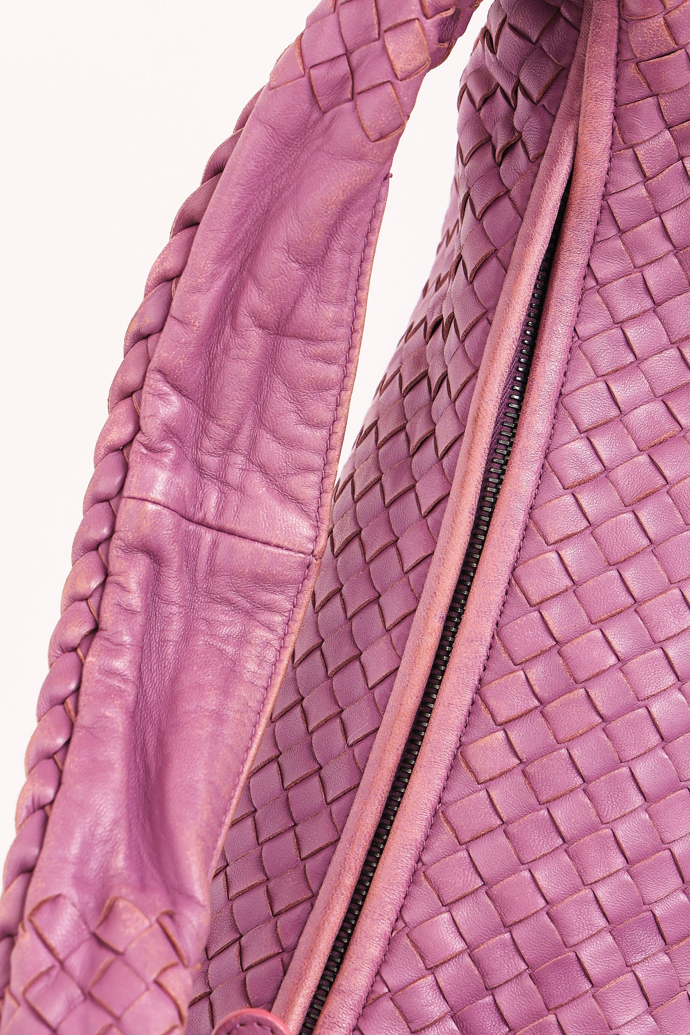 Bottega Veneta Intrecciato Large Hobo Purple