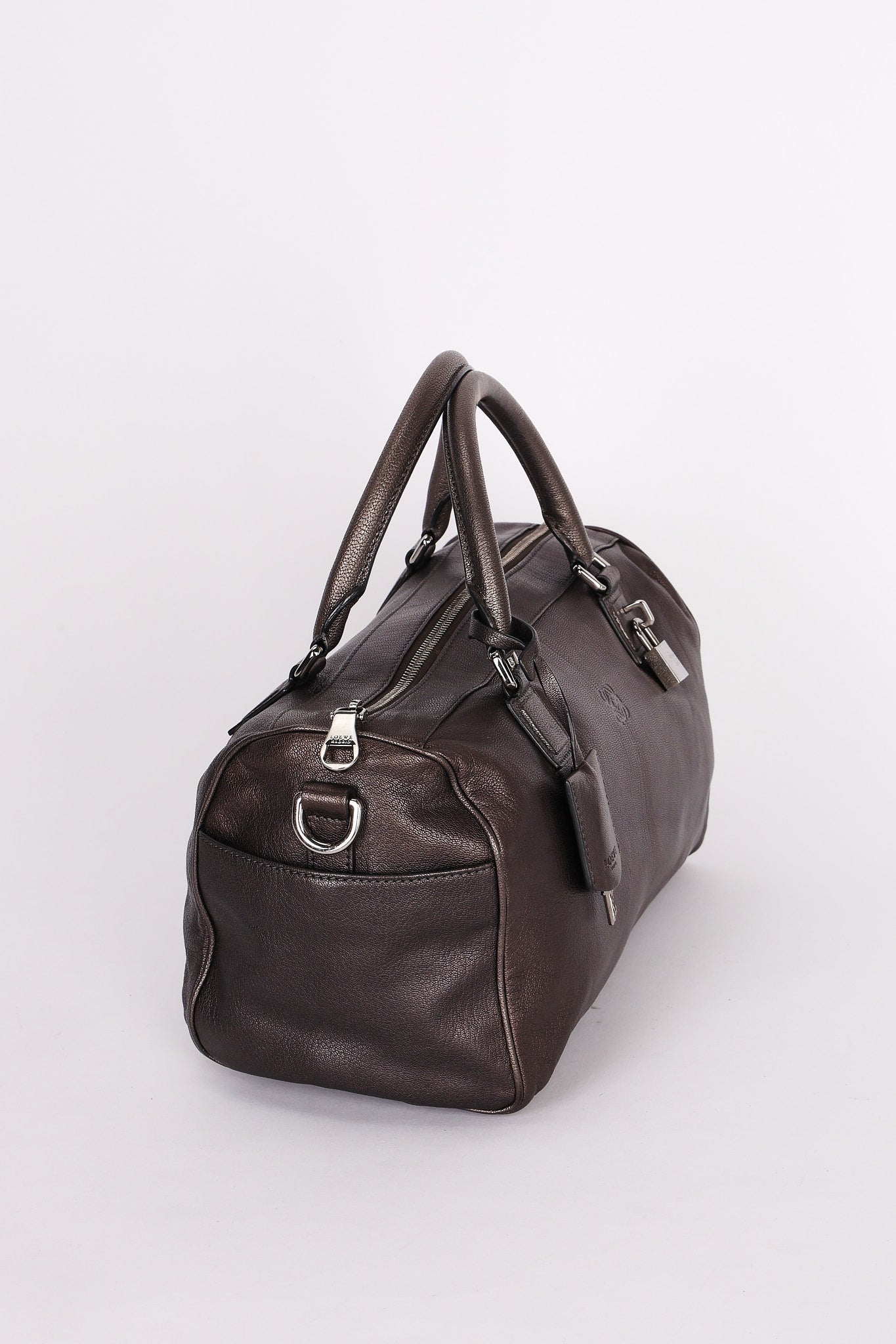 Loewe Amazona Boston Bag Metallic Bronze