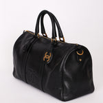 Chanel Timeless Boston Bag Black Caviar 24K GP