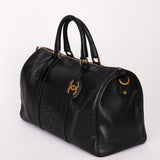 Chanel Timeless Boston Bag Black Caviar 24K GP