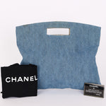Chanel Denim Fold Over Clutch