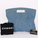 Chanel Denim Fold Over Clutch