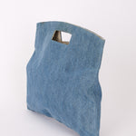 Chanel Denim Fold Over Clutch