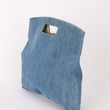 Chanel Denim Fold Over Clutch