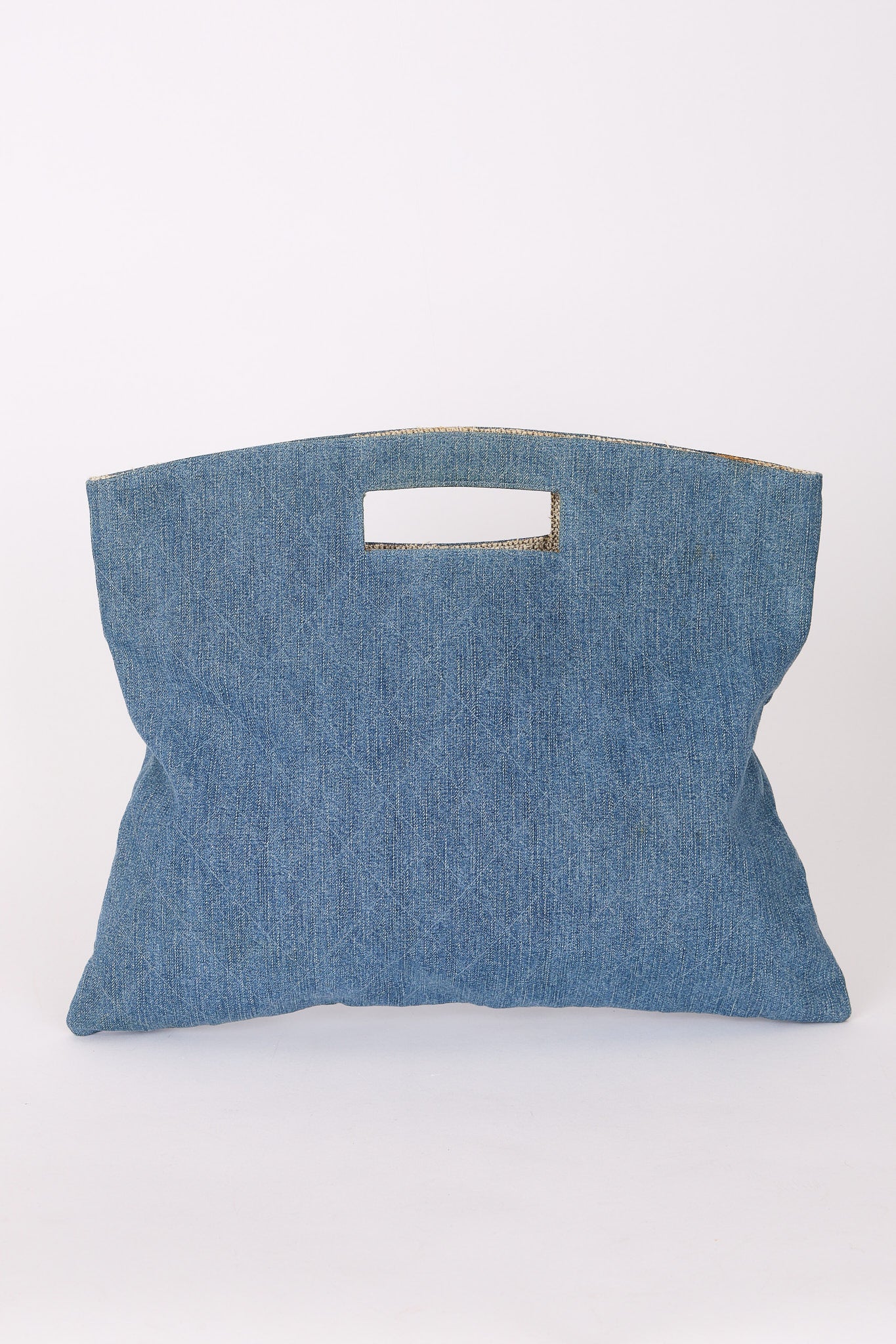 Chanel Denim Fold Over Clutch