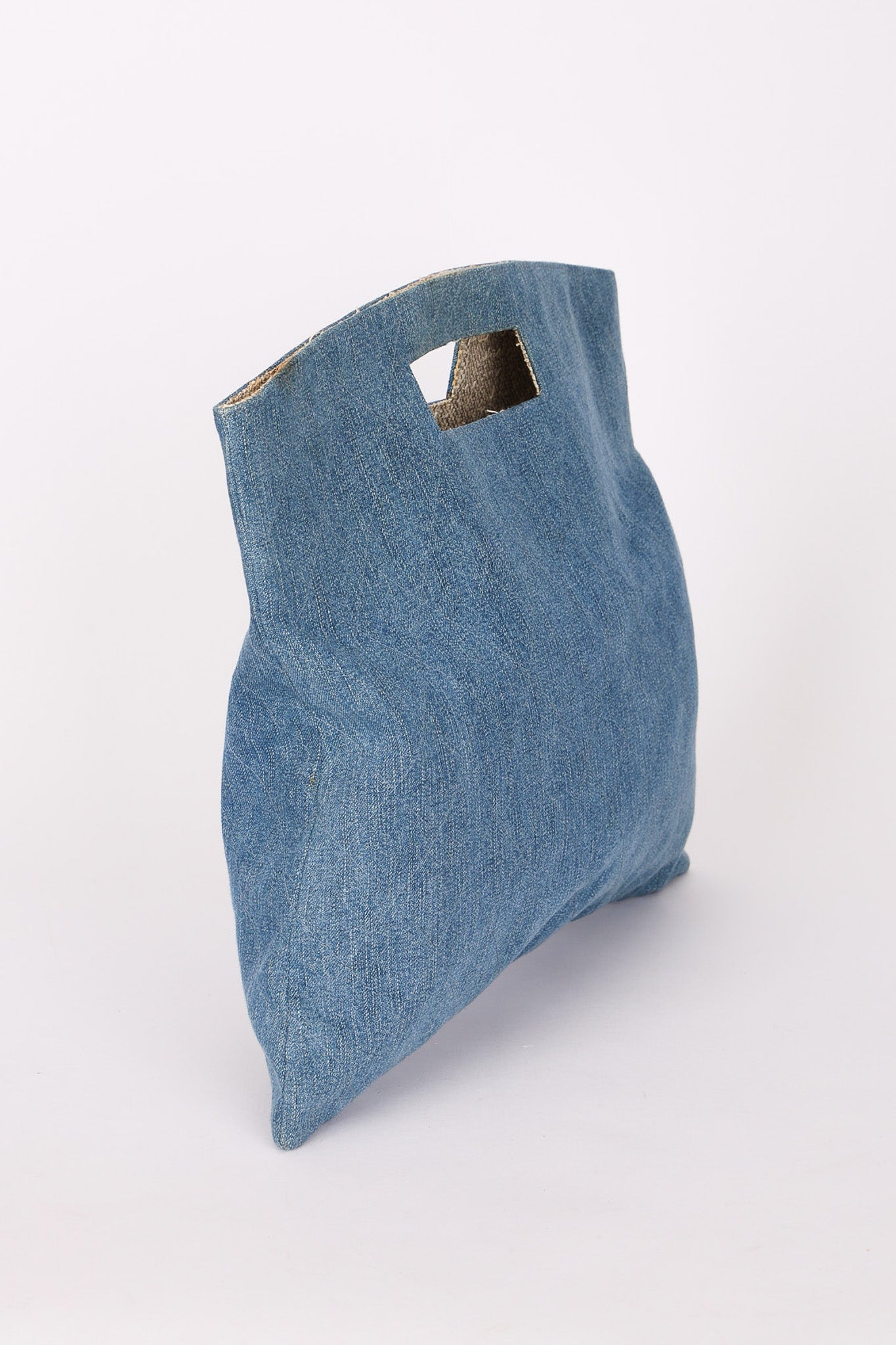 Chanel Denim Fold Over Clutch