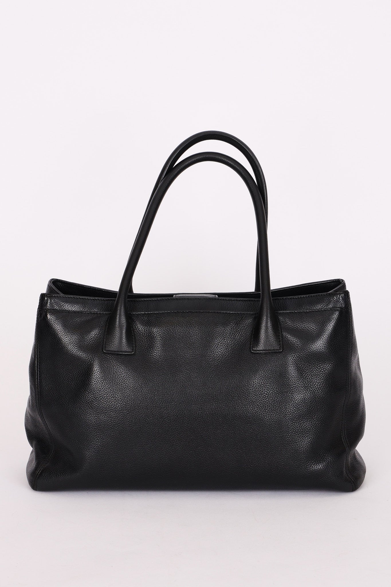 Chanel Medium Cerf Executive Tote Black Caviar GHW