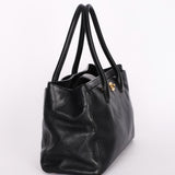 Chanel Medium Cerf Executive Tote Black Caviar 2007 24K GP