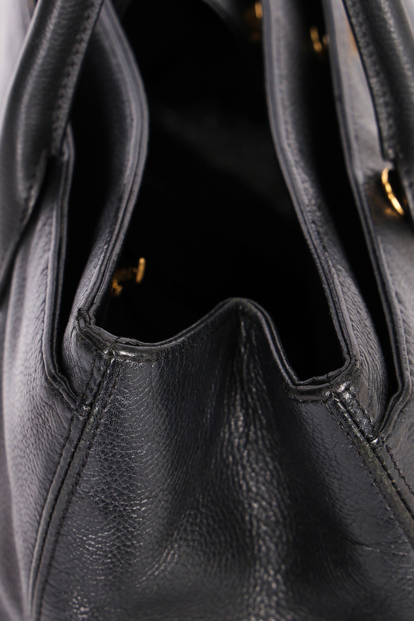 Chanel Medium Cerf Executive Tote Black Caviar 2007 24K GP
