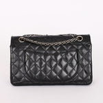 Chanel 2.55 Reissue Double Flap 225 Brasserie Charms Black Calfskin RHW
