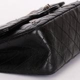 Chanel 2.55 Reissue Double Flap 225 Brasserie Charms Black Calfskin RHW