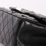 Chanel 2.55 Reissue Double Flap 225 Brasserie Charms Black Calfskin RHW
