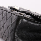 Chanel 2.55 Reissue Double Flap 225 Brasserie Charms Black Calfskin RHW