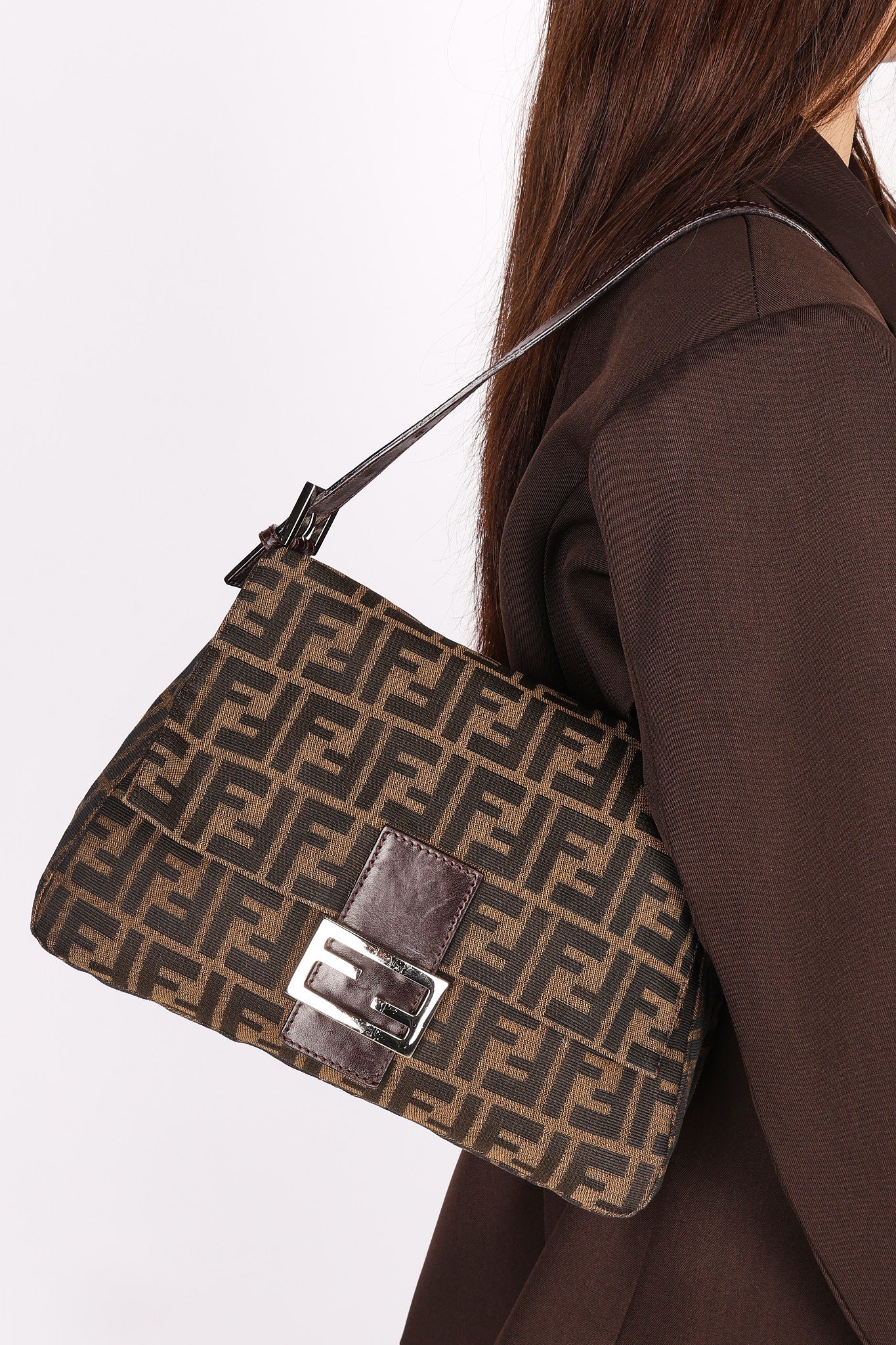 Fendi Zucca Mamma Forever Baguette