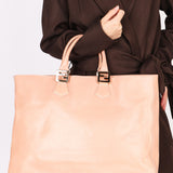 Fendi Twins Shopper Tote Pink