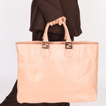 Fendi Twins Shopper Tote Pink