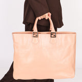 Fendi Twins Shopper Tote Pink