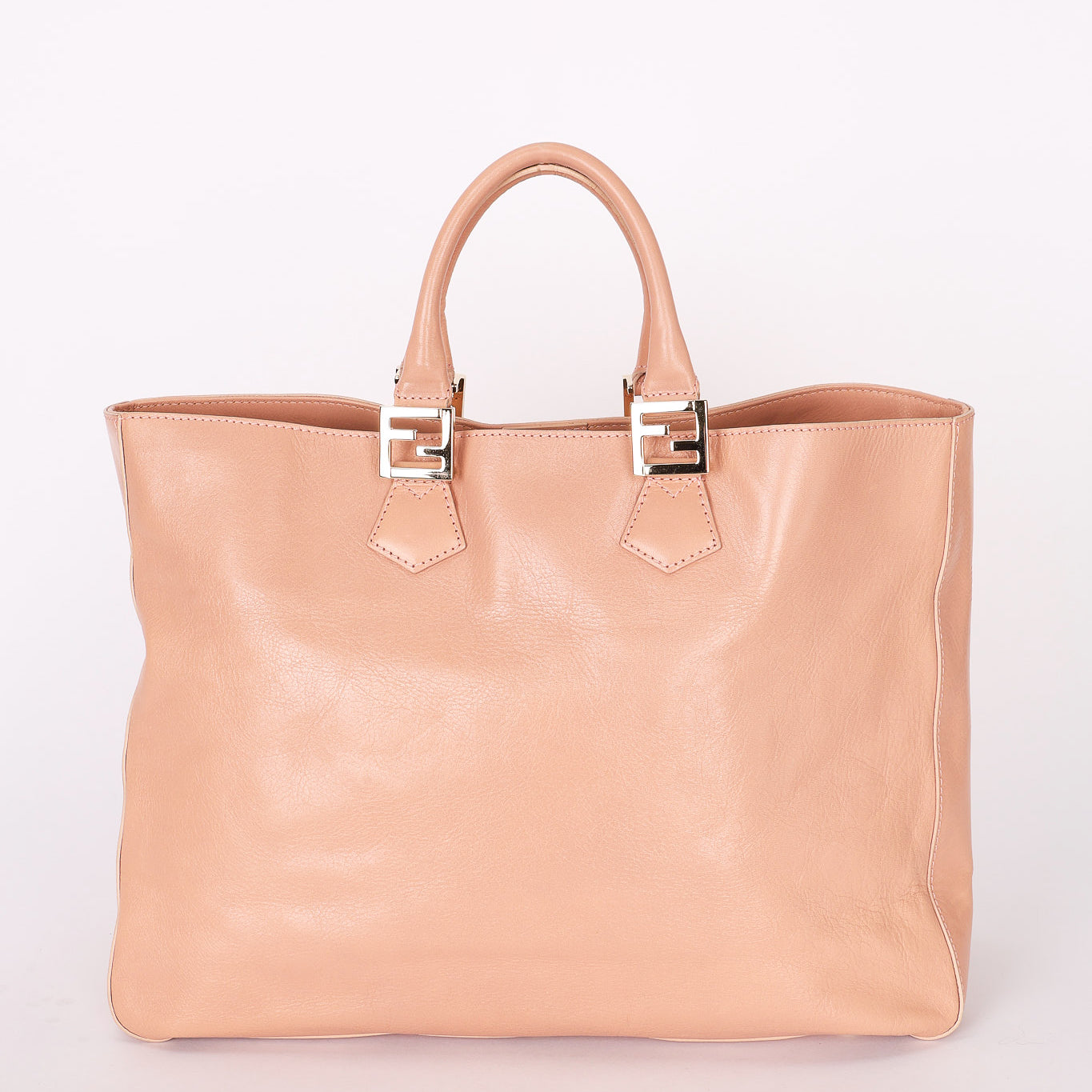 Fendi Twins Shopper Tote Pink
