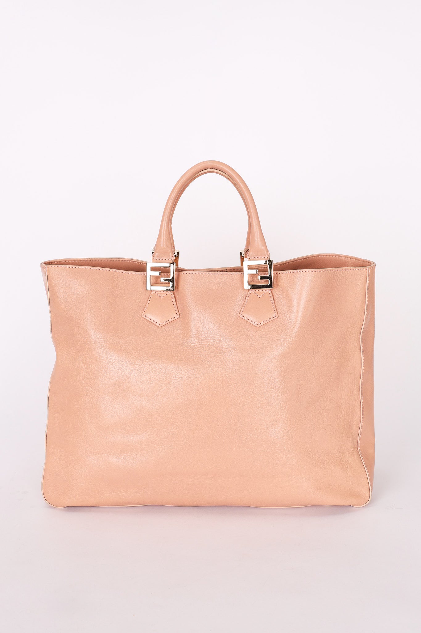 Fendi Twins Shopper Tote Pink