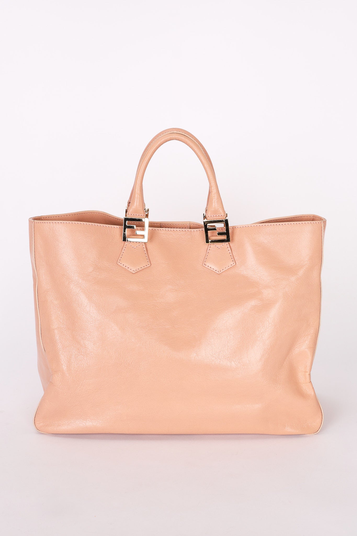 Fendi Twins Shopper Tote Pink