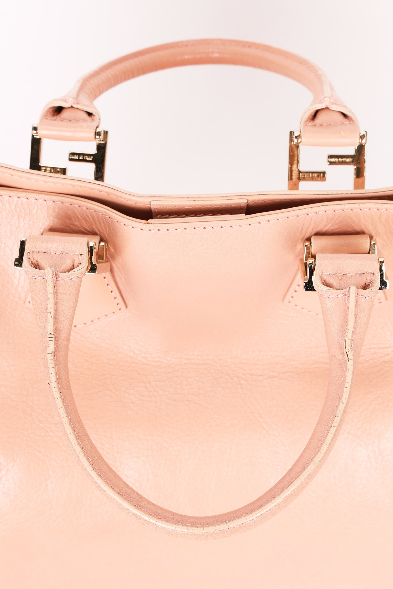 Fendi Twins Shopper Tote Pink