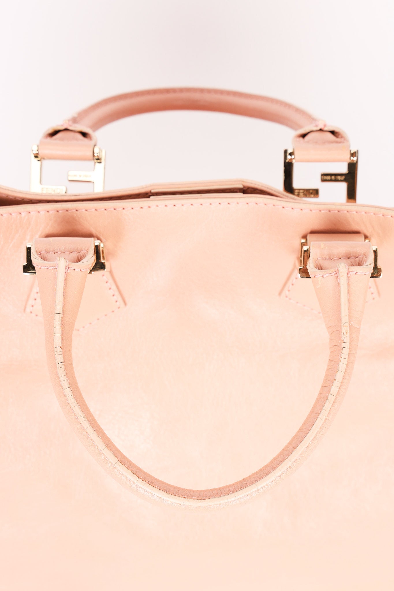 Fendi Twins Shopper Tote Pink