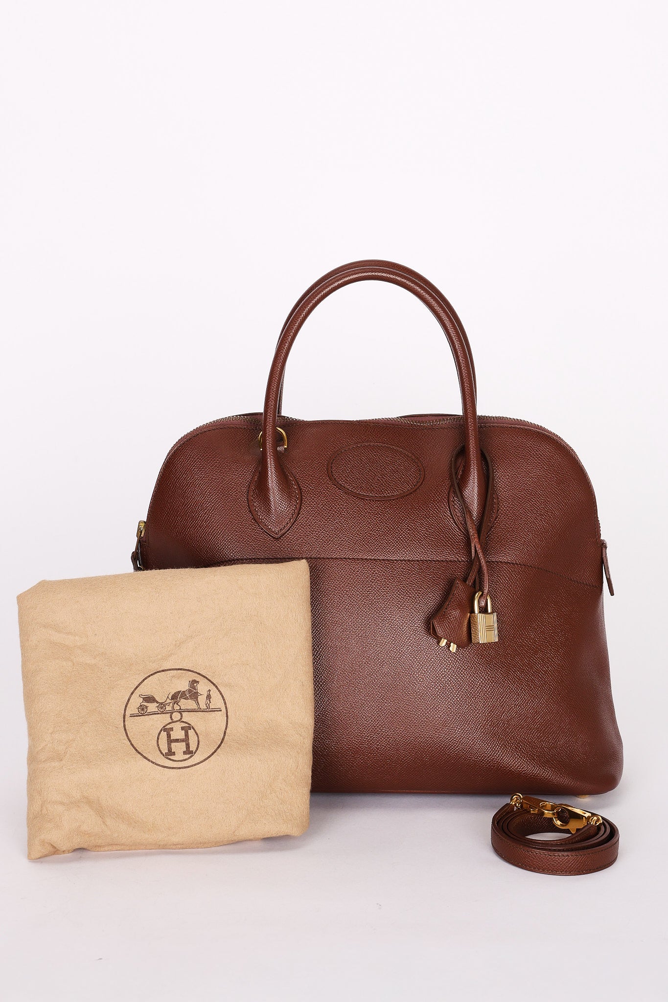 Hermès Bolide 35 (color + leather) GHW