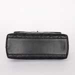 Chanel Kelly Top Handle Bag Black Caviar 24K GP